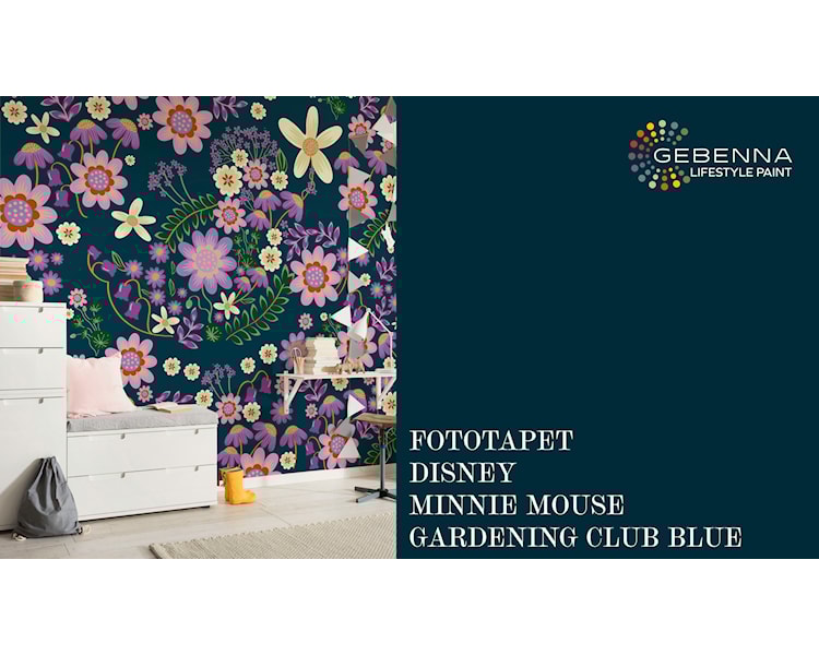 Fototapet Disney Minnie Mouse Gardening Club blue